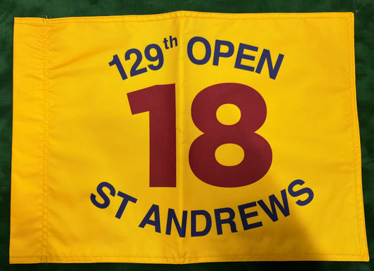 129th Open Championship at St Andrews Unsigned Golf Flag (Yellow)