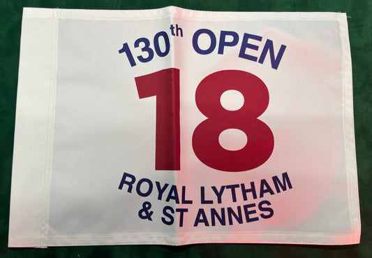 130th Open Championship at Royal Lytham & St Annes Unsigned Golf Flag (White)