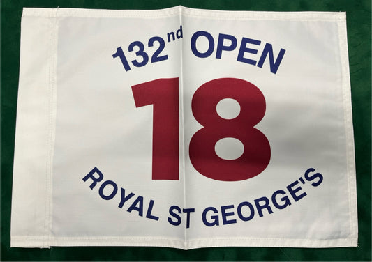 132nd Open Championship at Royal St George's Unsigned Golf Flag (White)