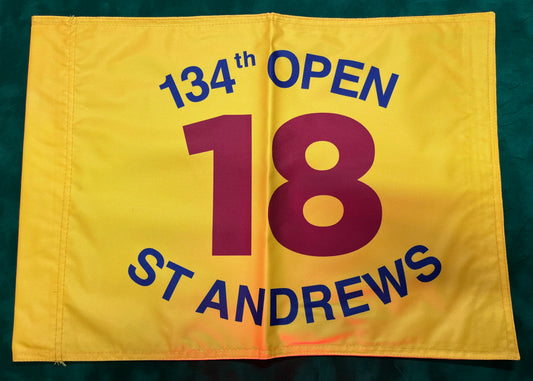 134th Open Championship at St Andrews Unsigned Golf Flag (Yellow)