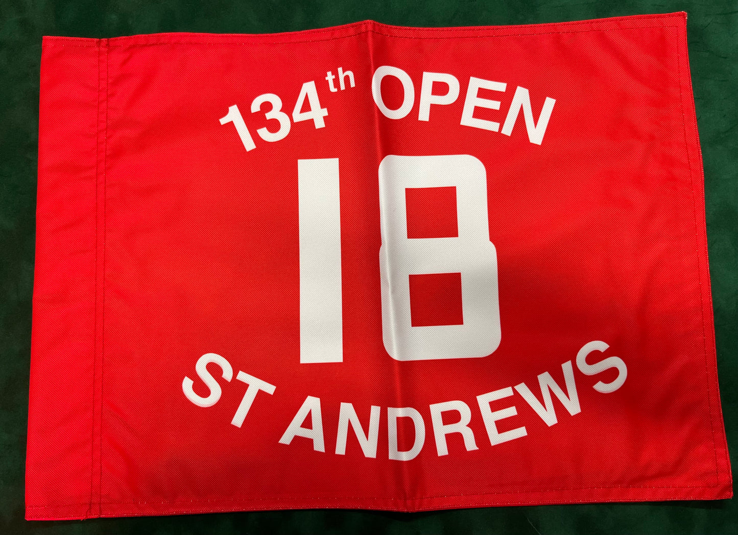 134th Open Championship at St Andrews Unsigned Golf Flag (Red)