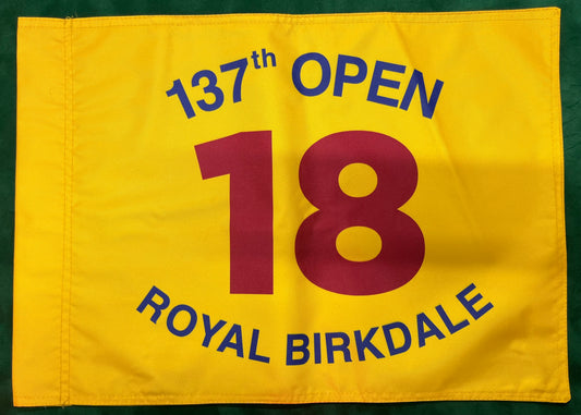 137th Open Championship at Royal Birkdale Unsigned Golf Flag (Yellow)