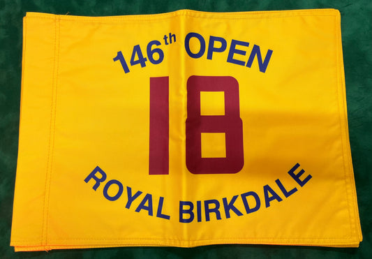 146th Open Championship at Royal Birkdale Unsigned Golf Flag (Yellow)