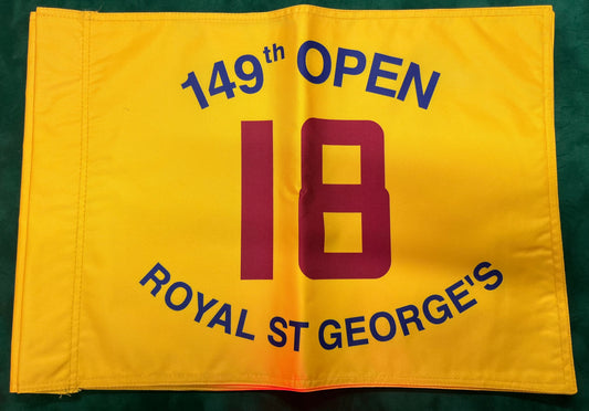 149th Open Championship at Royal St George's Unsigned Golf Flag (Yellow)