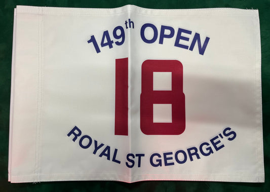 149th Open Championship at Royal St George's Unsigned Golf Flag (White)