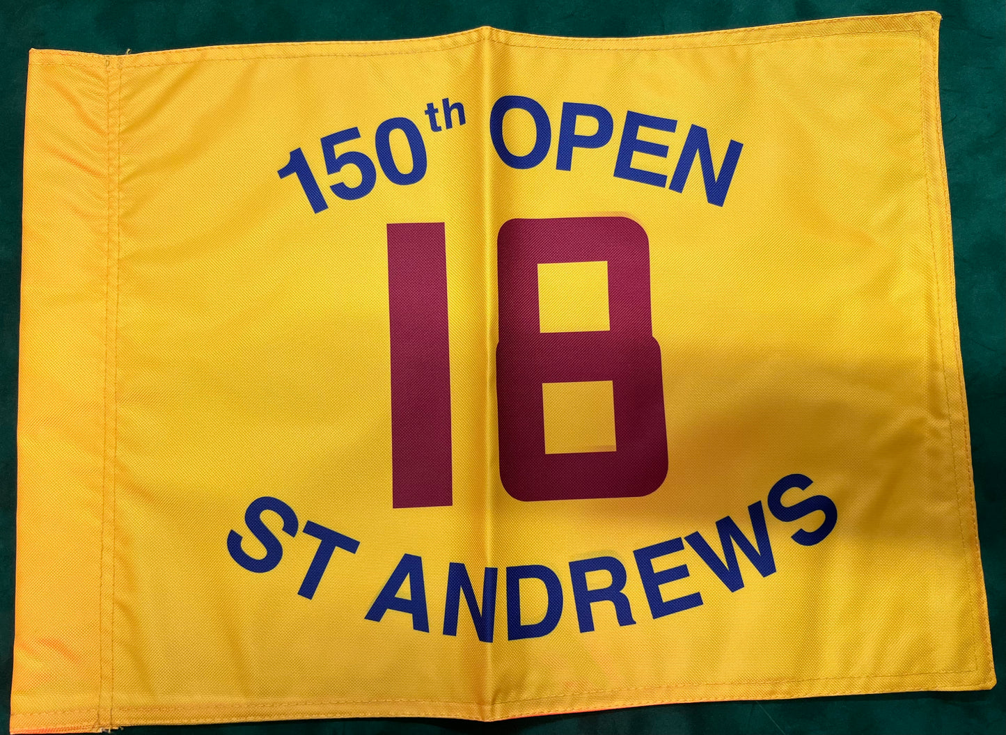 150th Open Championship at St Andrews Unsigned Golf Flag (Yellow)