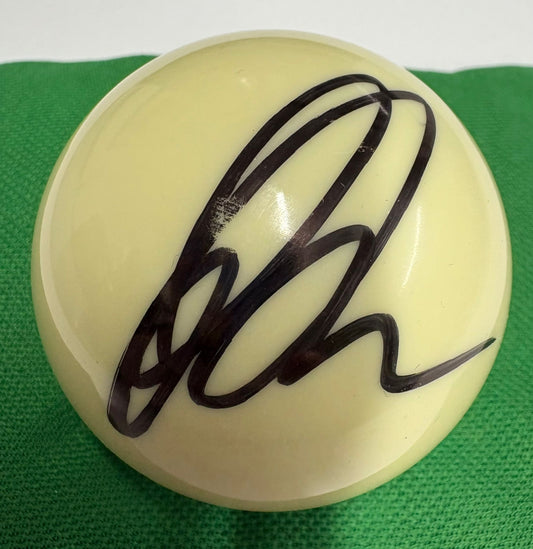 Jak Jones Signed WHITE Snooker Ball + Dealer COA