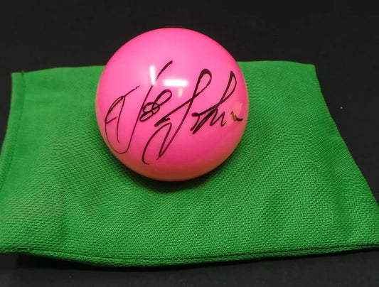 Joe Johnson Signed PINK Snooker Ball + Dealer COA