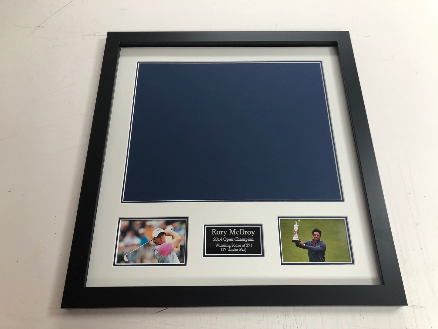 Standard Frame Kit - 2014 Open at Royal Liverpool Golf Flag (Rory McIlroy Won)