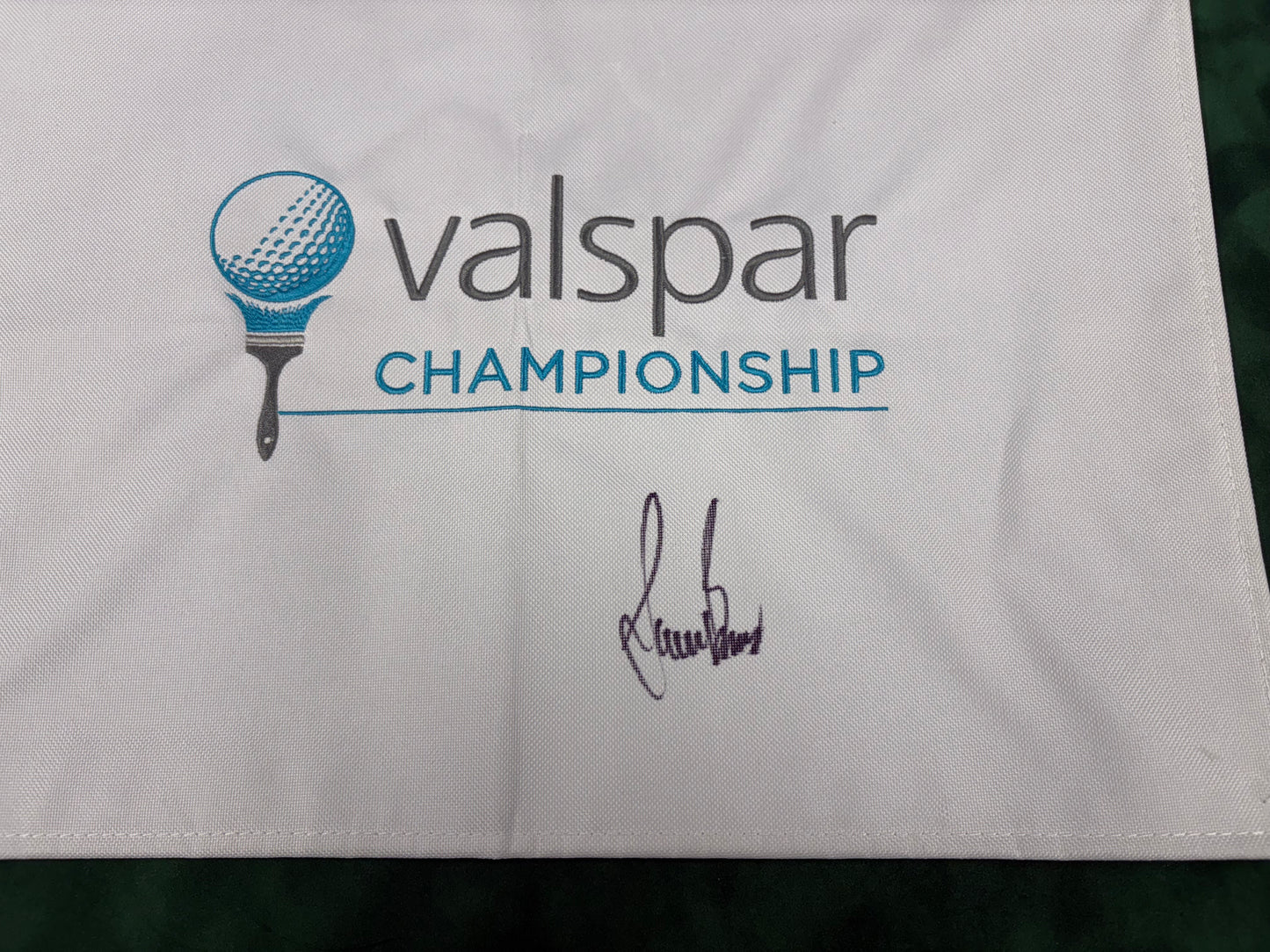 Sam Burns Two-Time Champion Signed Valspar Championship Golf Flag + Cert