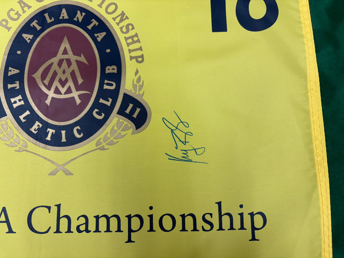 Keegan Bradley 2011 Winner Signed 93rd PGA Championship Golf Flag + Dealer COA