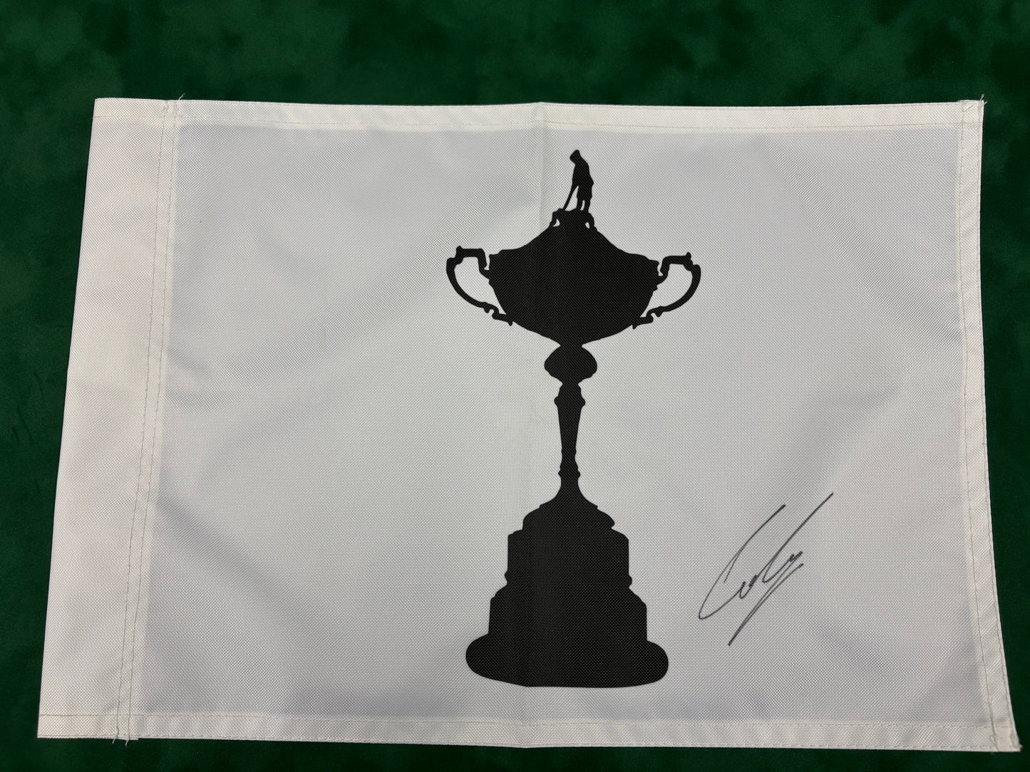 Nicolas Colsaerts 2012 Ryder Cup Captains Pick Signed Ryder Cup Golf Flag + Cert