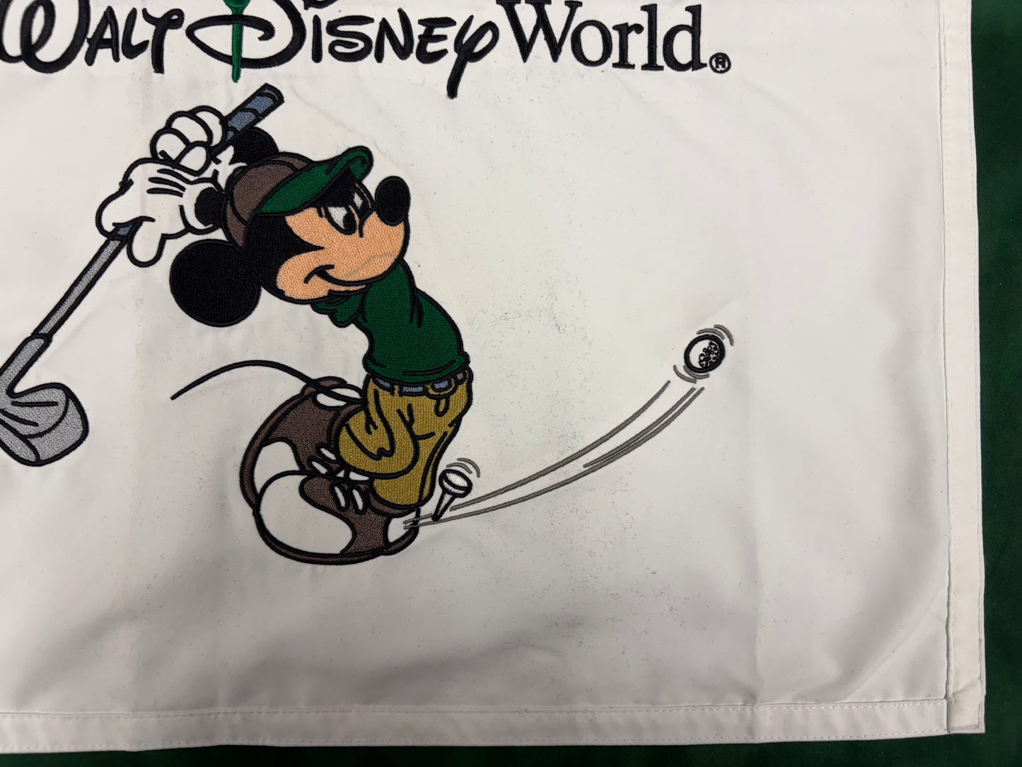 Luke Donald Rare Signed Walt Disney World Golf Pin Flag + Dealer COA