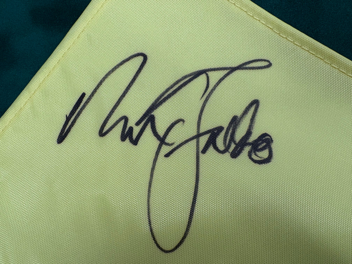 Sir Nick Faldo - Golf Legend Signed 2014 Masters Golf Pin Flag + Cert