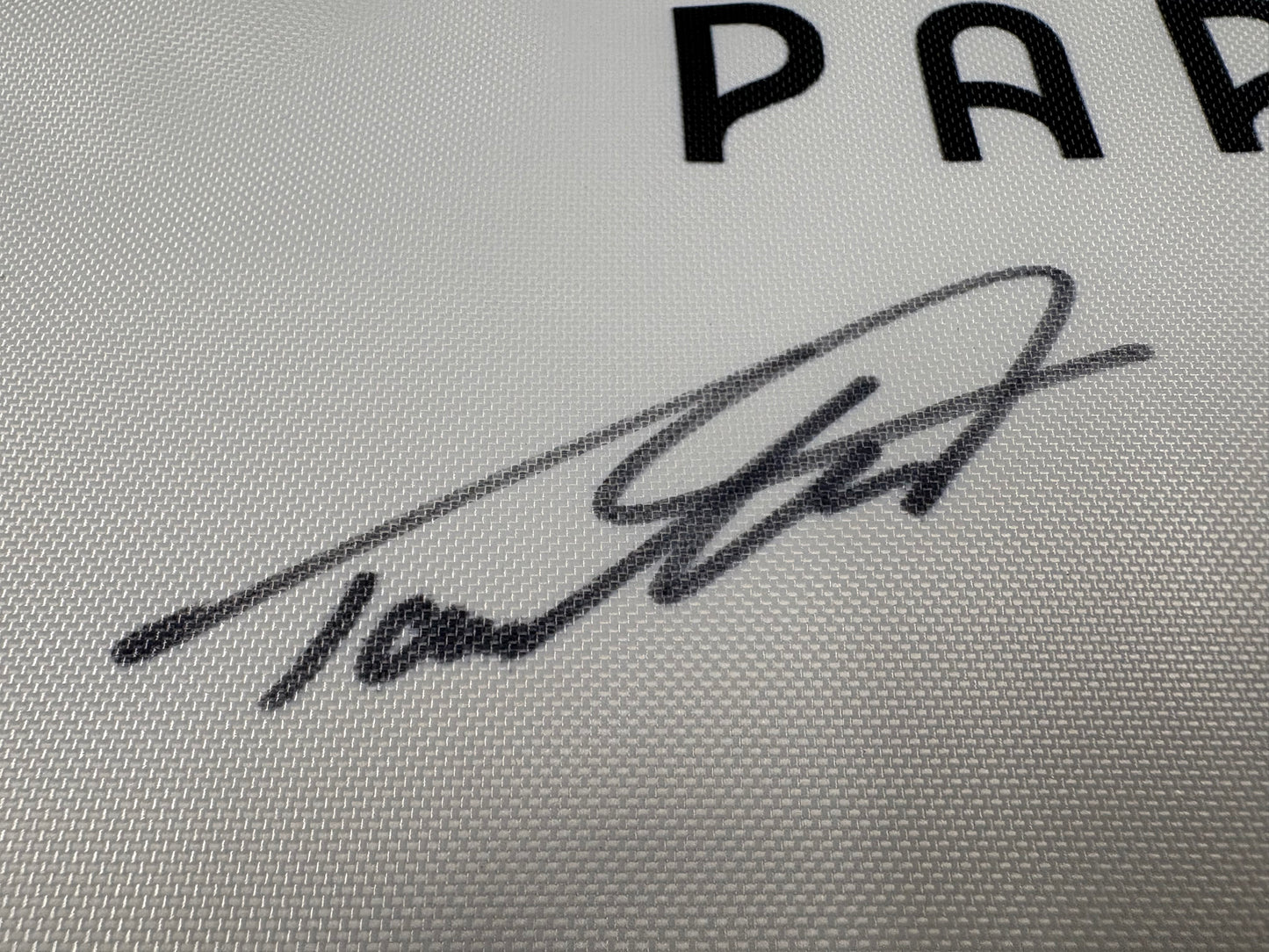 Tommy Fleetwood Silver Medallist Signed Paris 2024 Olympic Golf Pin Flag + Dealer COA