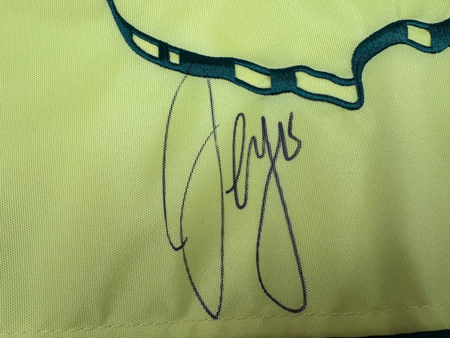 Sergio García Winner Signed 2017 Masters Golf Pin Flag + Dealer COA