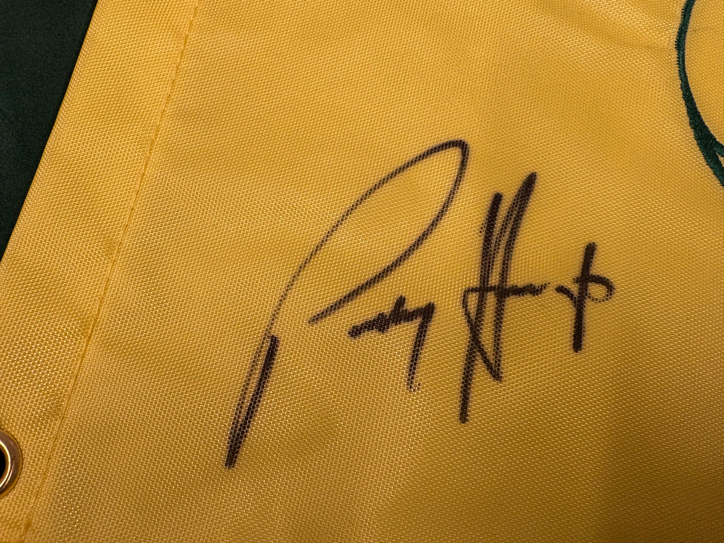 Pádraig Harrington 2012 Winner Signed Masters Par 3 Contest Golf Pin Flag + Dealer COA