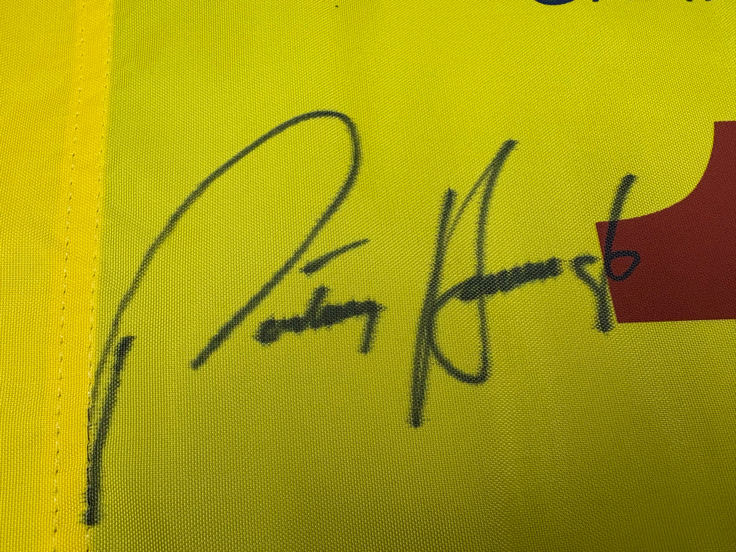 Pádraig Harrington Winner Signed 2008 Open at Royal Birkdale Golf Flag + Dealer COA