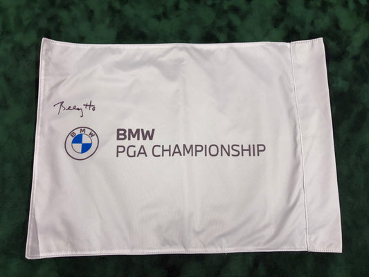 Billy Horschel Signed BMW PGA Championship Golf Pin Flag + Dealer COA