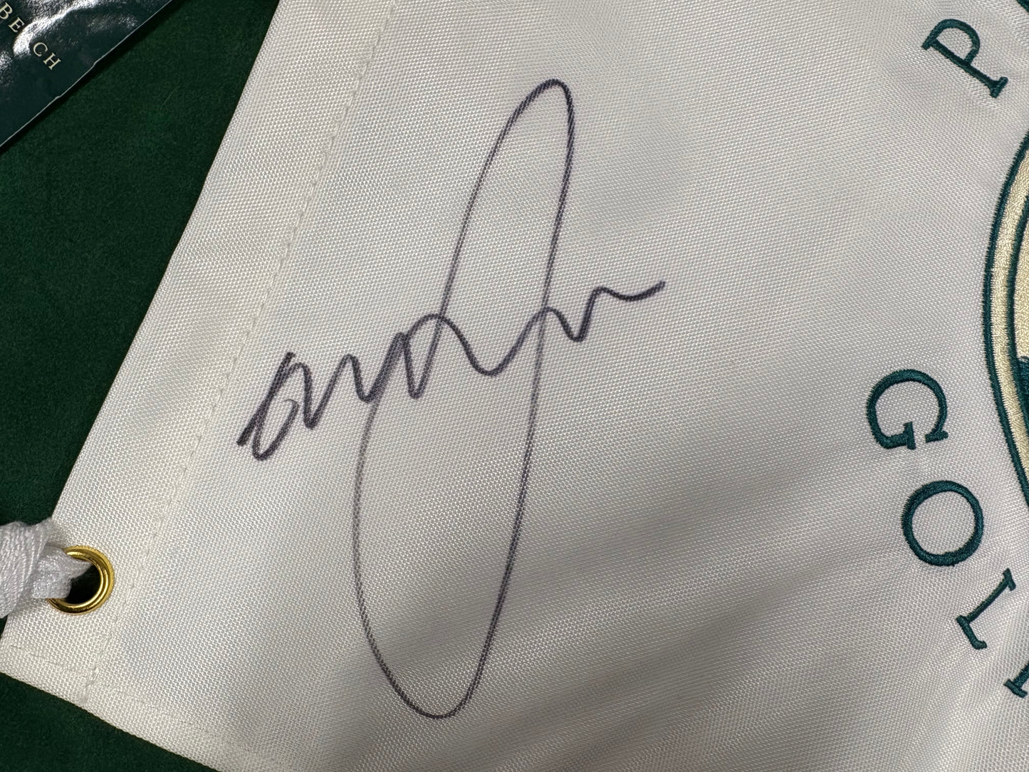 Graeme McDowell 2010 US Open Winner Signed Pebble Beach Golf Flag + Dealer COA