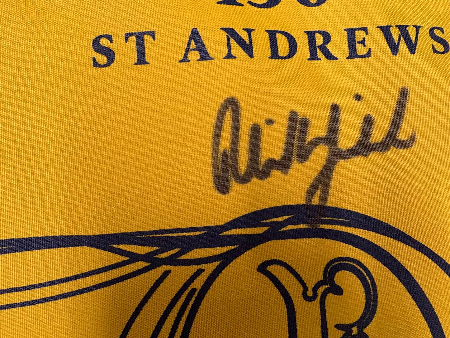 Phil Mickelson Signed 150th Open at St Andrews Golf Flag + Dealer COA