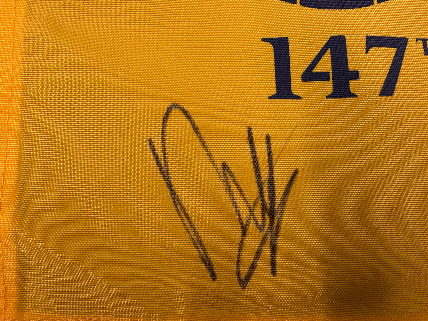 Francesco Molinari Winner Signed 147th Open at Carnoustie Golf Flag + Dealer COA