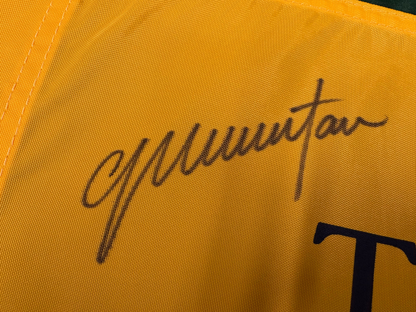 Colin Montgomerie Signed 144th Open at St Andrews Golf Flag + Dealer COA