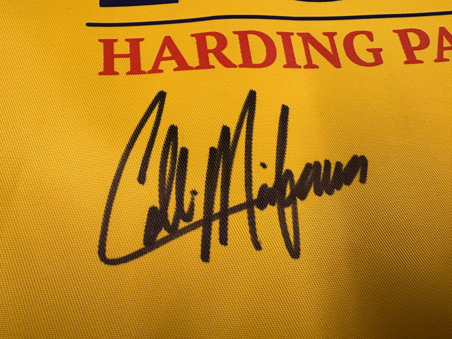 Collin Morikawa Winner Signed 2020 US PGA Championship at Harding Park Golf Flag + Dealer COA JSA Witness