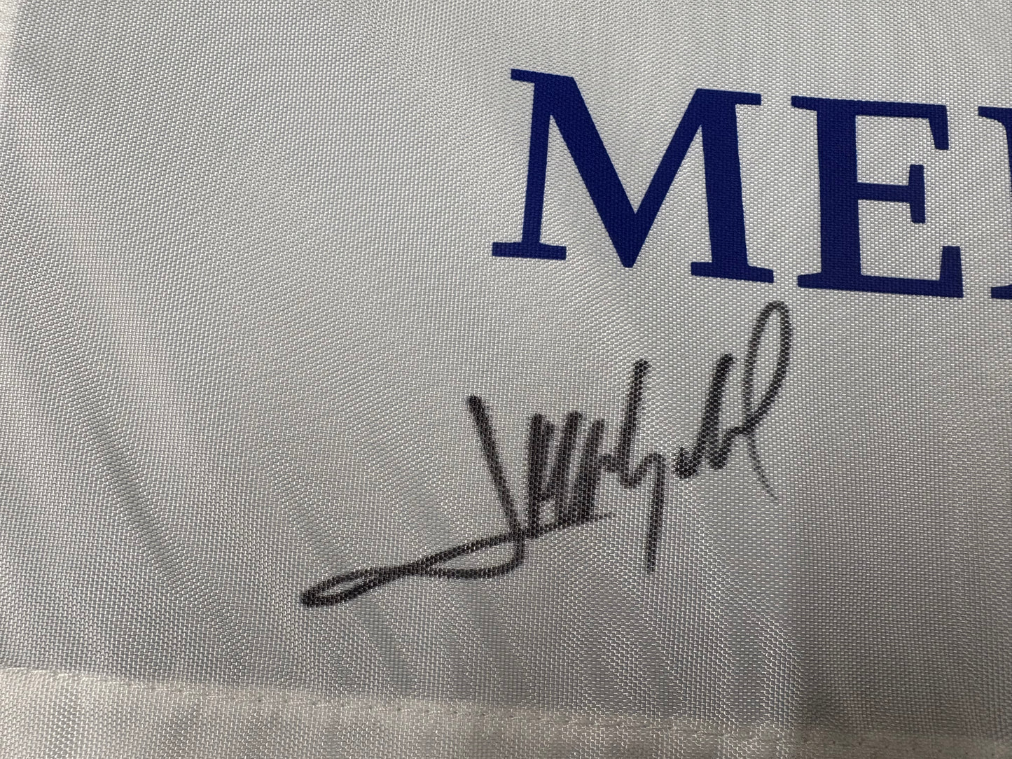 José María Olazábal Signed 2012 Ryder Cup at Medinah Golf Flag + Dealer COA