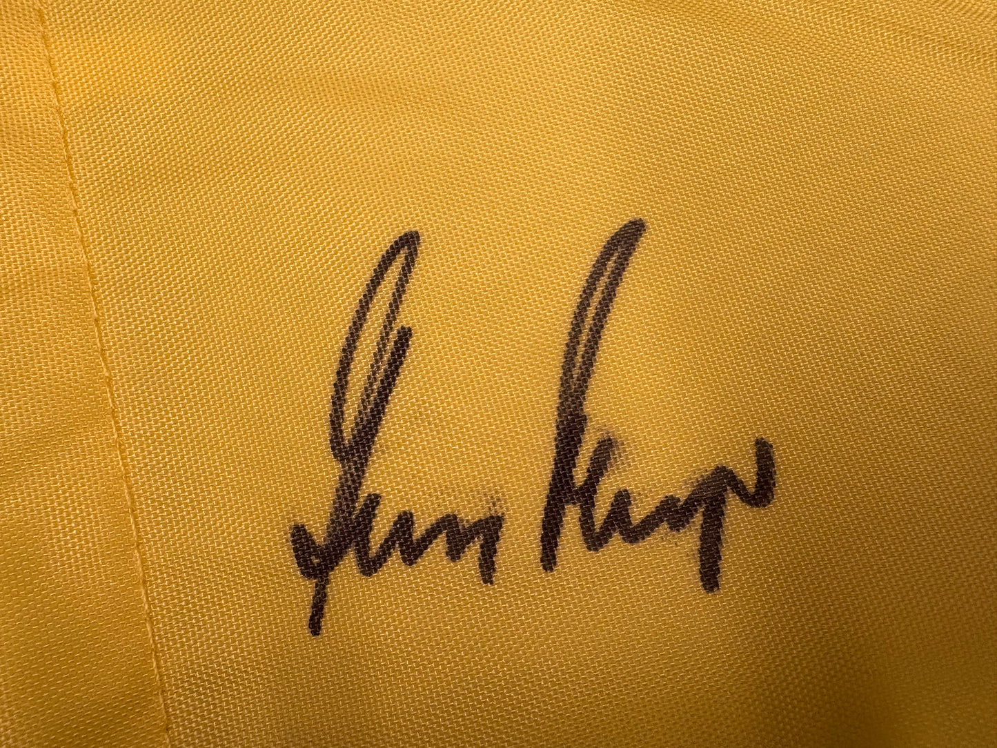 Gary Player Signed 2014 Masters Golf Flag + Dealer COA