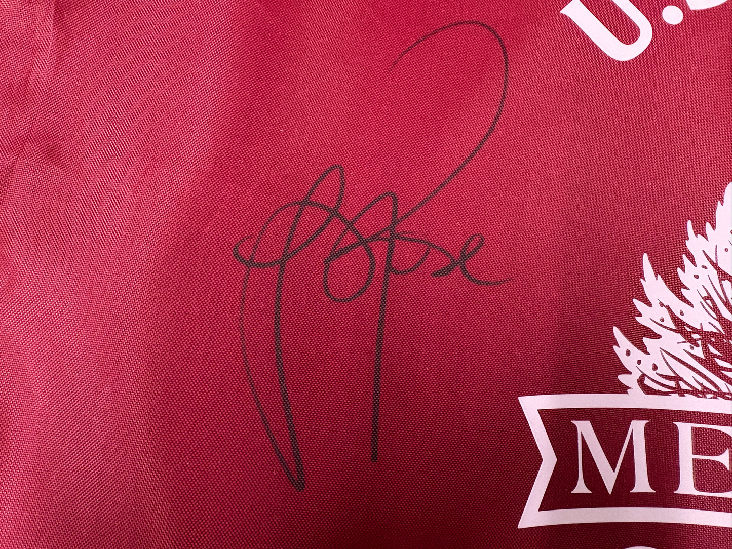 Justin Rose Winner Signed 2013 US Open at Merion Golf Flag + Dealer COA