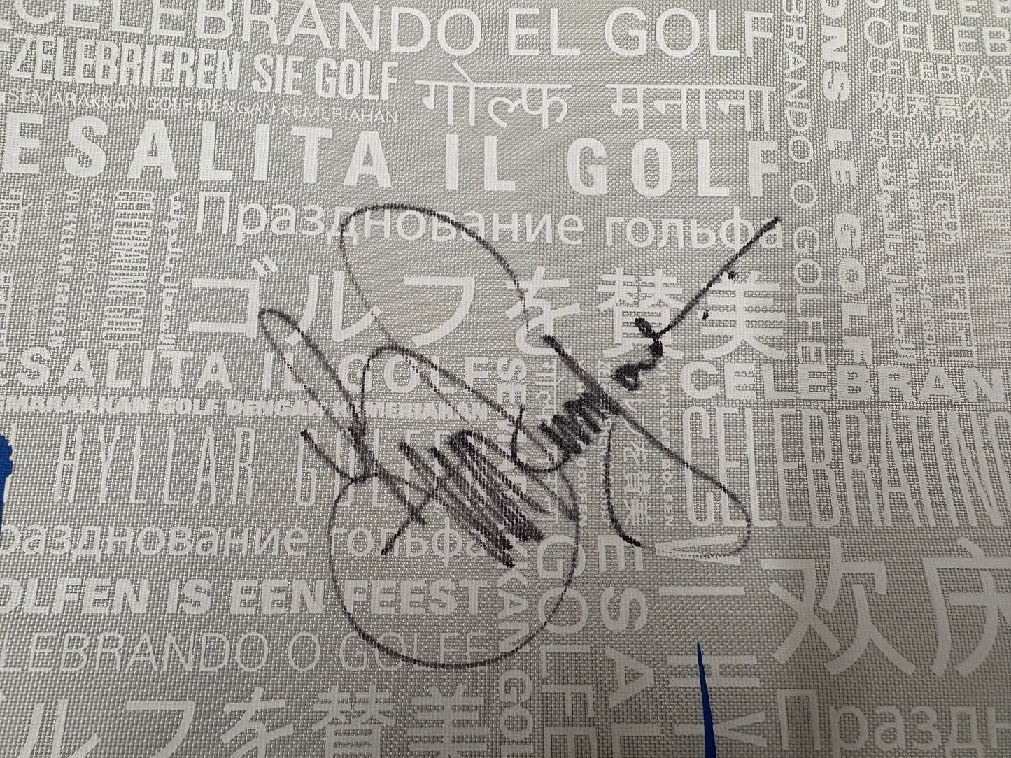 Brett Rumford Signed European Tour Golf Flag + Dealer COA