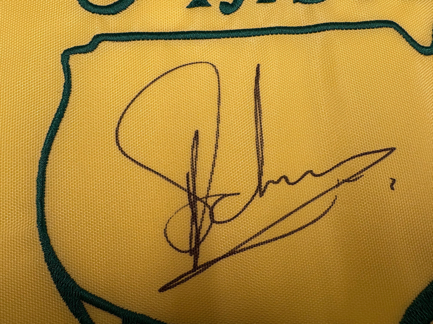 Charl Schwartzel Winner Signed 2011 Masters Golf Flag + Dealer COA