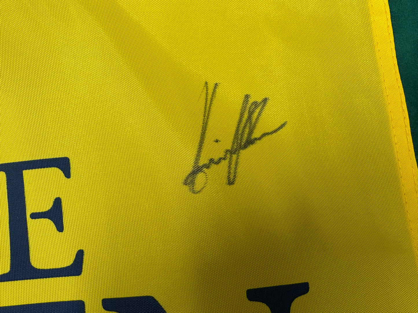 Henrik Stenson Winner Signed 145th Open at Royal Troon Golf Flag + Dealer COA