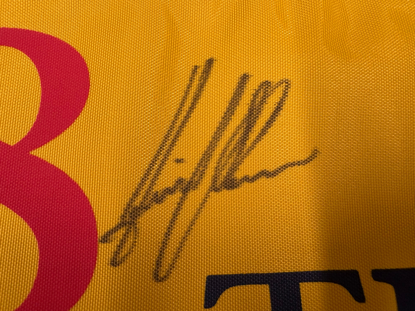 Henrik Stenson Winner Signed 145th Open at Royal Troon Golf Flag + Dealer COA