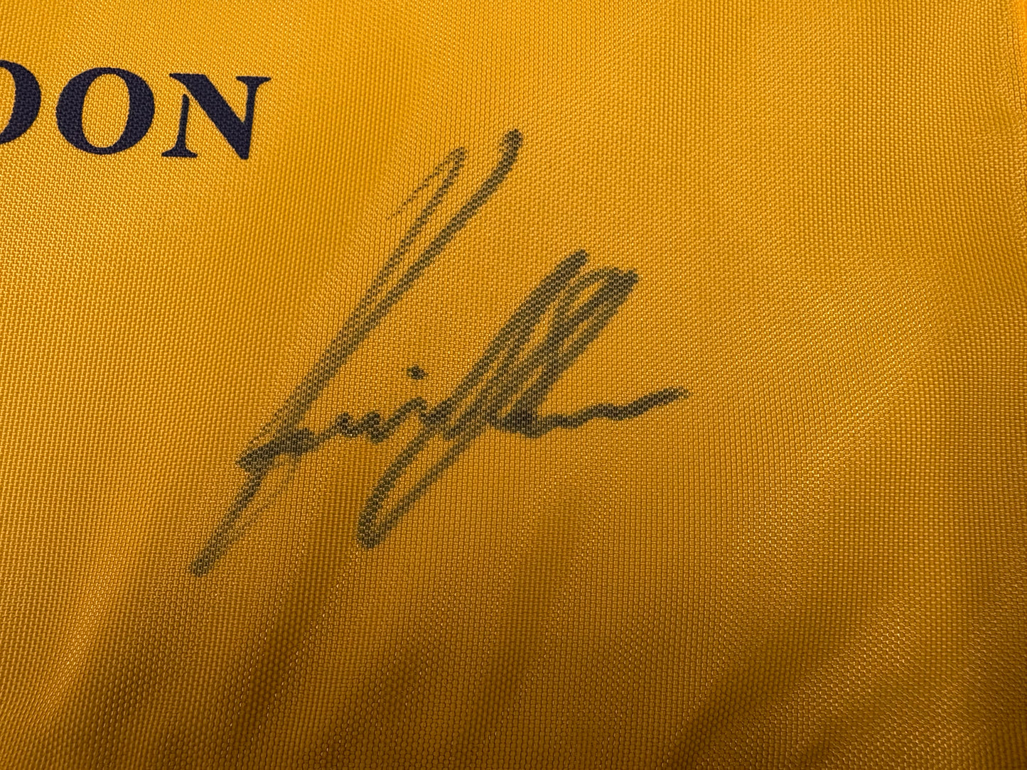 Henrik Stenson Winner Signed 145th Open at Royal Troon Golf Flag + Dealer COA