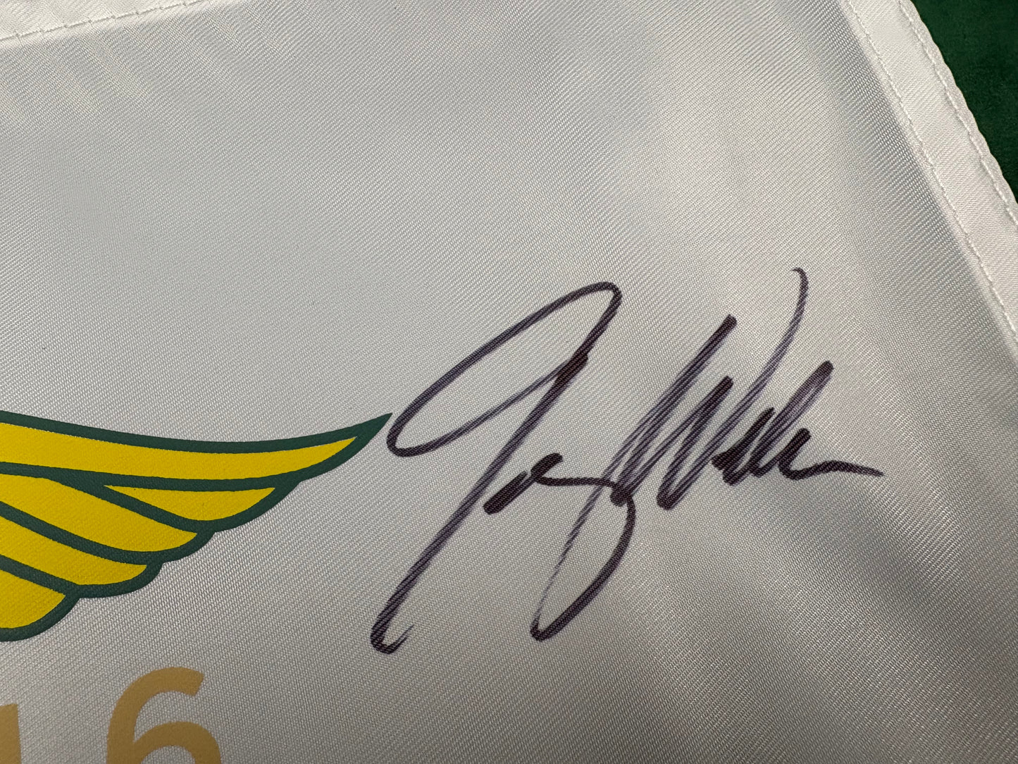 Jimmy Walker Winner Signed 2016 PGA Championship at Baltusrol White Golf Flag + Dealer COA