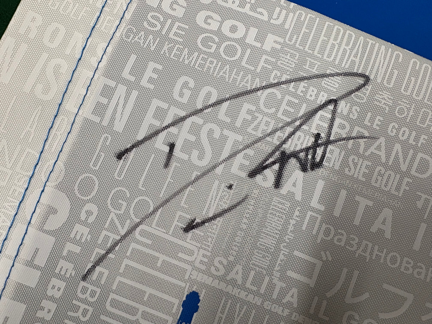 Danny Willett Signed European Tour Golf Flag + Dealer COA