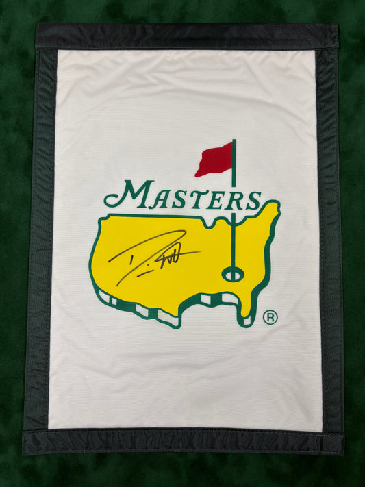 Danny Willett Signed Masters Golf Garden Flag (Portrait) + Dealer COA