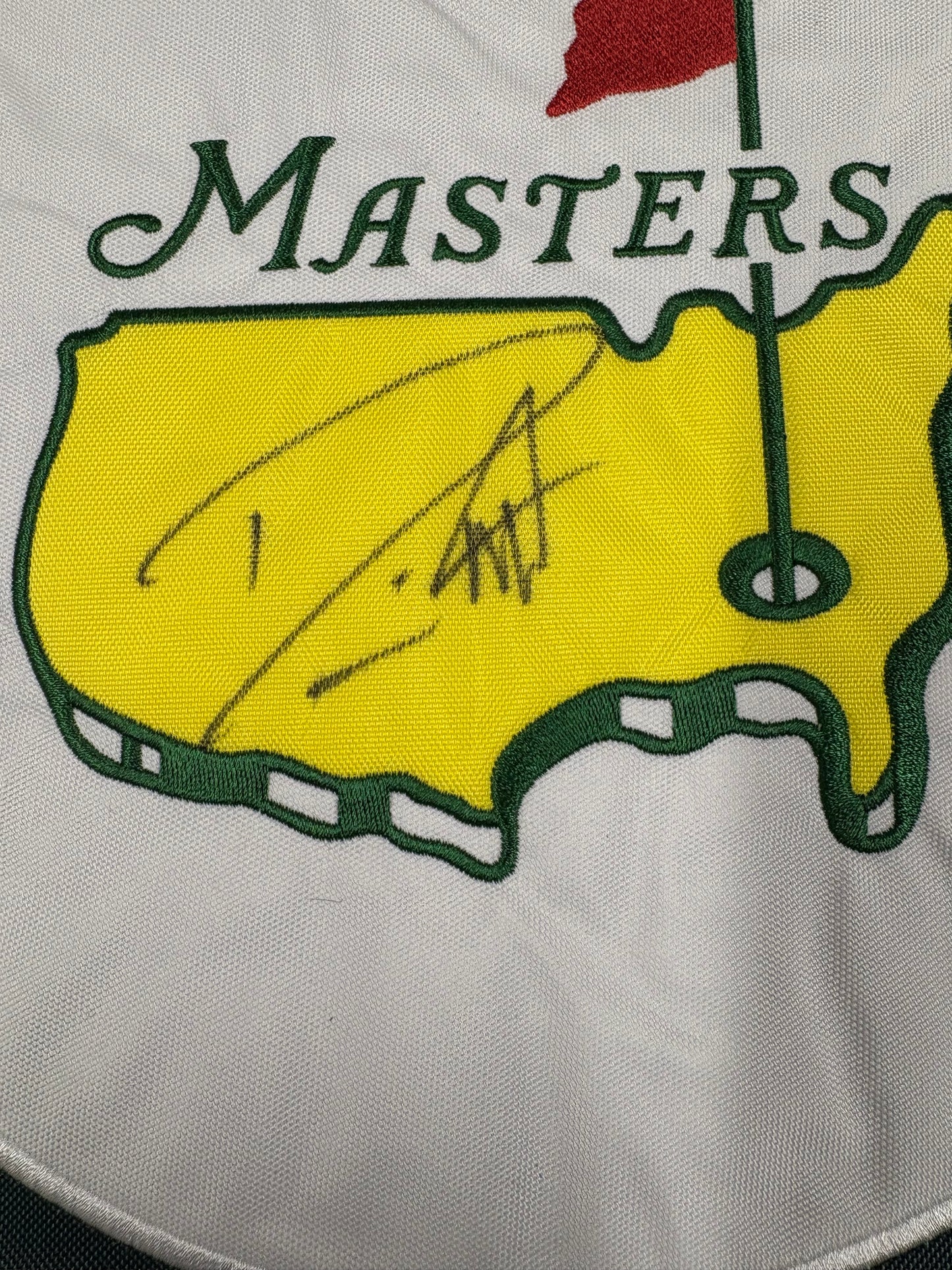 Danny Willett Signed Masters Golf Garden Flag (Portrait) + Dealer COA