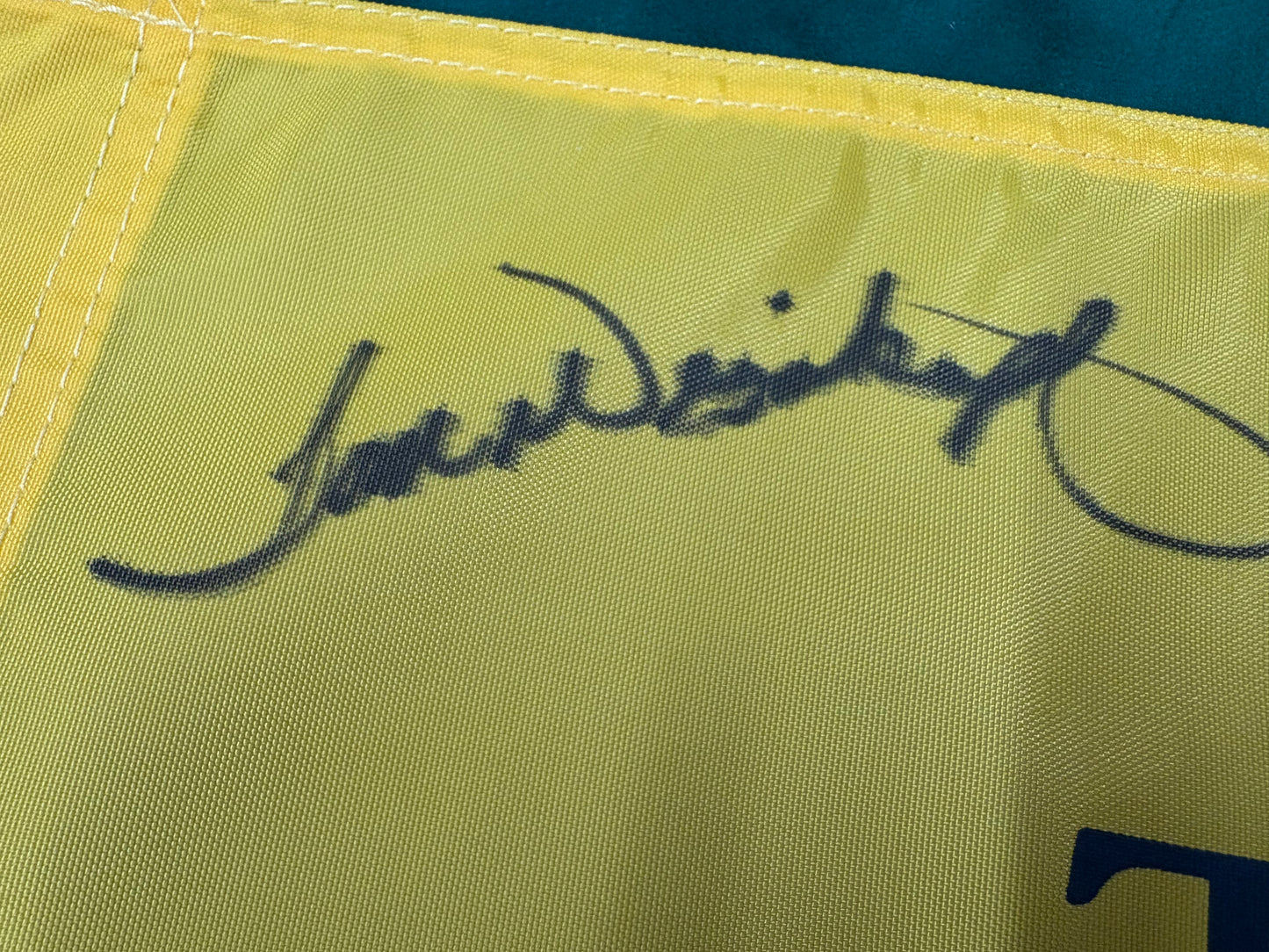 Tom Weiskopf Signed 144th Open at St Andrews Golf Flag + Dealer COA