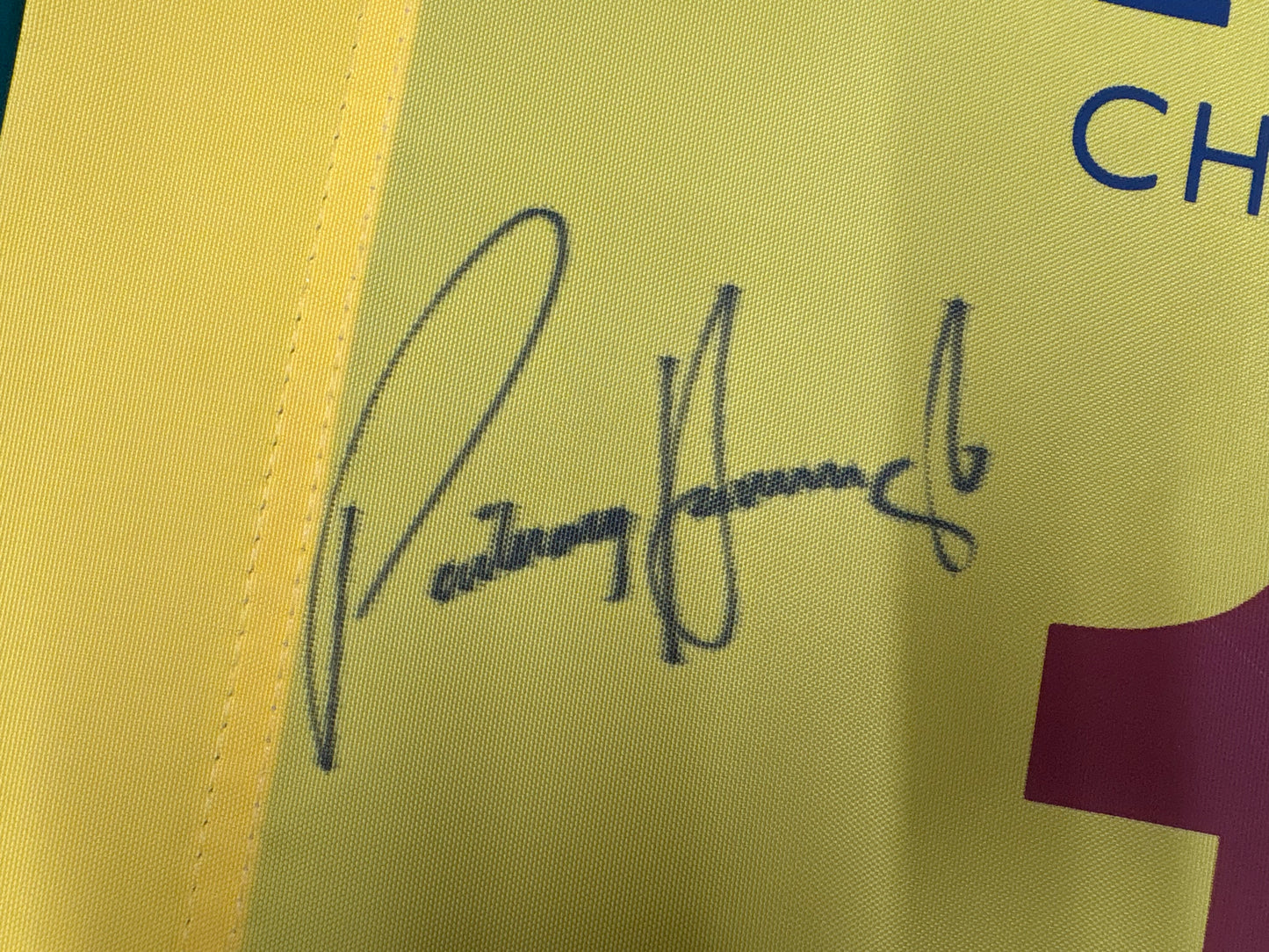 Pádraig Harrington Winner Signed 2008 Open at Royal Birkdale Golf Flag + Dealer COA