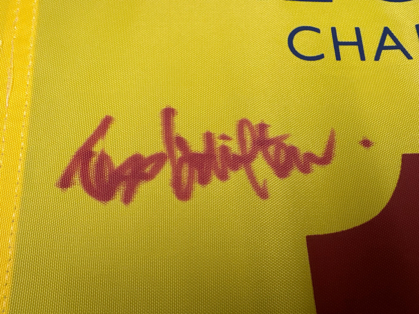 Todd Hamilton Winner Signed 2004 Open at Royal Troon Golf Flag + Dealer COA