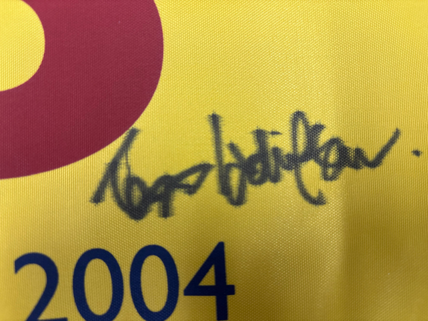 Todd Hamilton Winner Signed 2004 Open at Royal Troon Golf Flag + Dealer COA