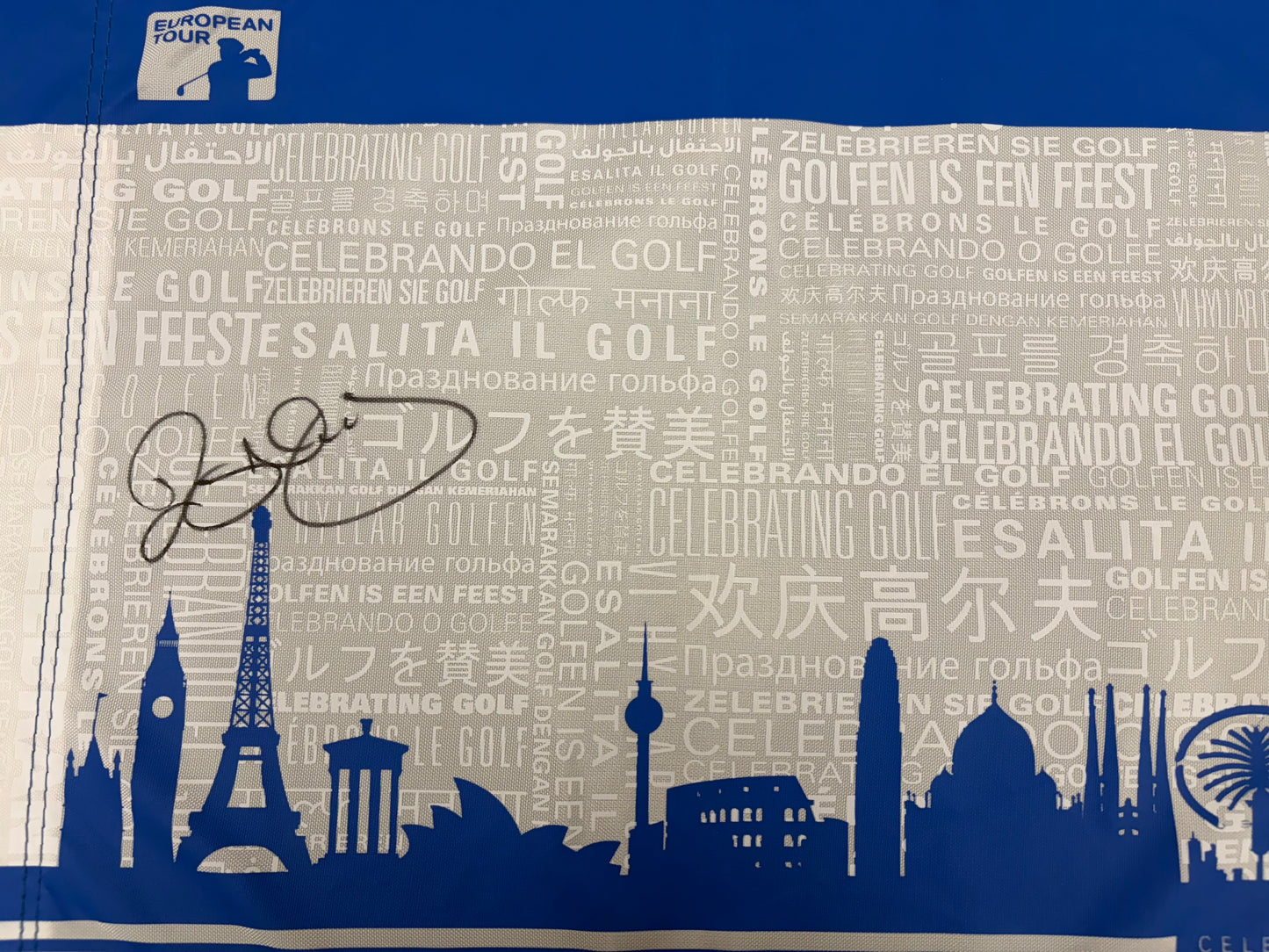 Rory McIlroy Signed European Tour Golf Pin Flag + Dealer COA