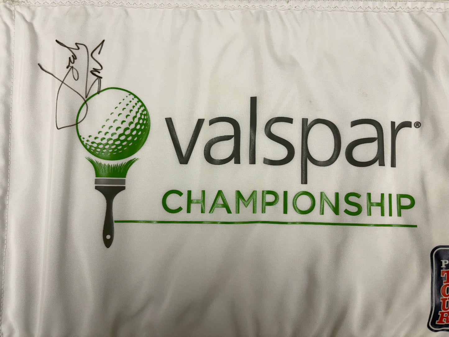 Jordan Spieth 2015 Winner Signed Valspar PGA Tour Championship Course Used Golf Flag + Cert