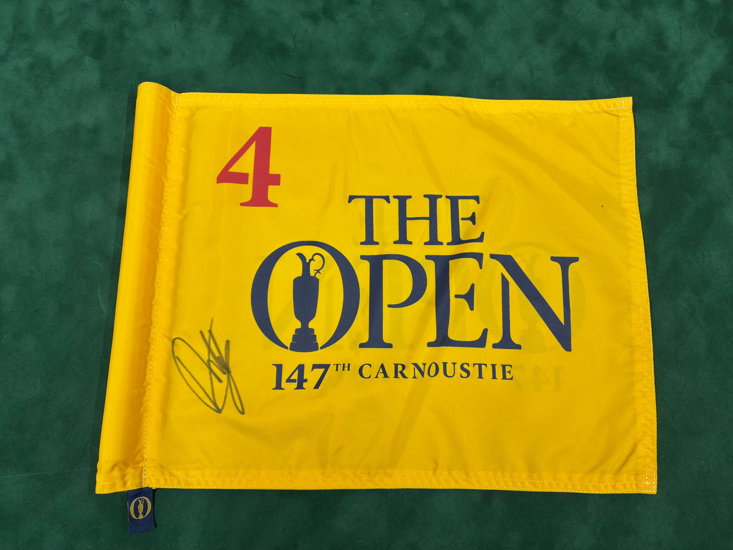 Francesco Molinari Winner Signed 2018 147th Open at Carnoustie Course Used 4th Flag + Cert