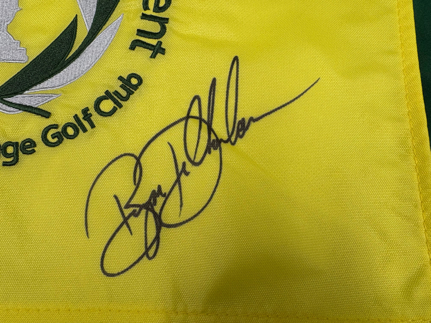 Bryson DeChambeau 2018 Winner Signed The Memorial Tournament Golf Pin Flag + Cert