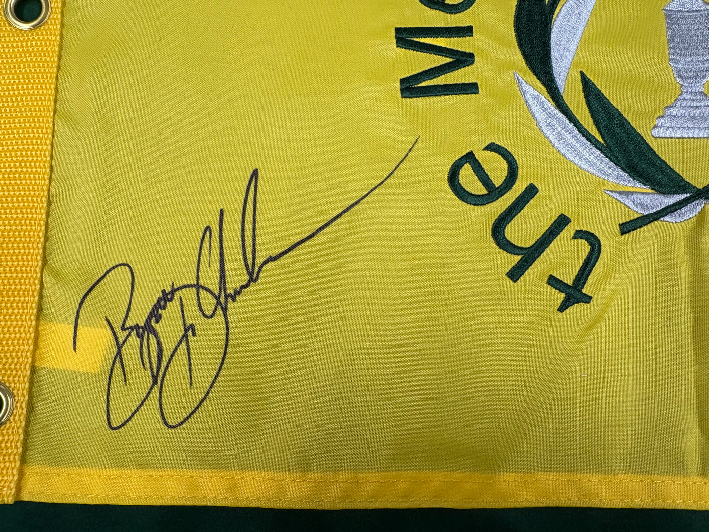 Bryson DeChambeau 2018 Winner Signed The Memorial Tournament Golf Pin Flag + Cert