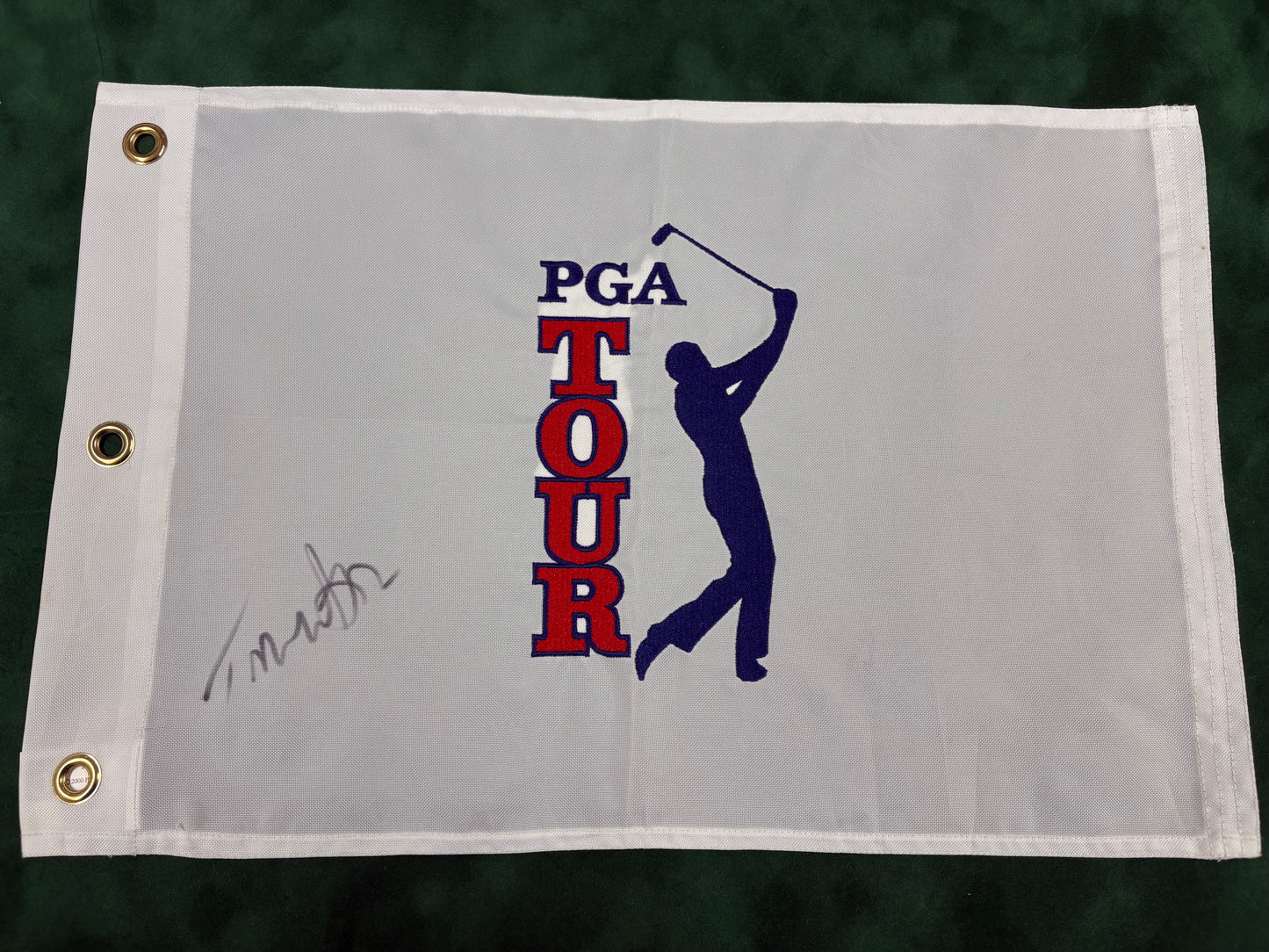 Tom Watson Signed PGA Tour Golf Pin Flag + Dealer COA